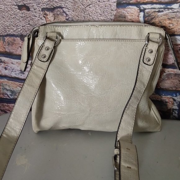 5 For $30 Cream Faux Leather Shoulder Crossbody Bag - Picture 4 of 6